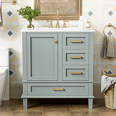Bathroom Cabinet With Sink Combo Set