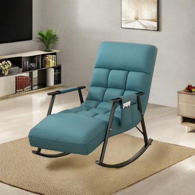 Chaise berçante réglable ergonomique en métal