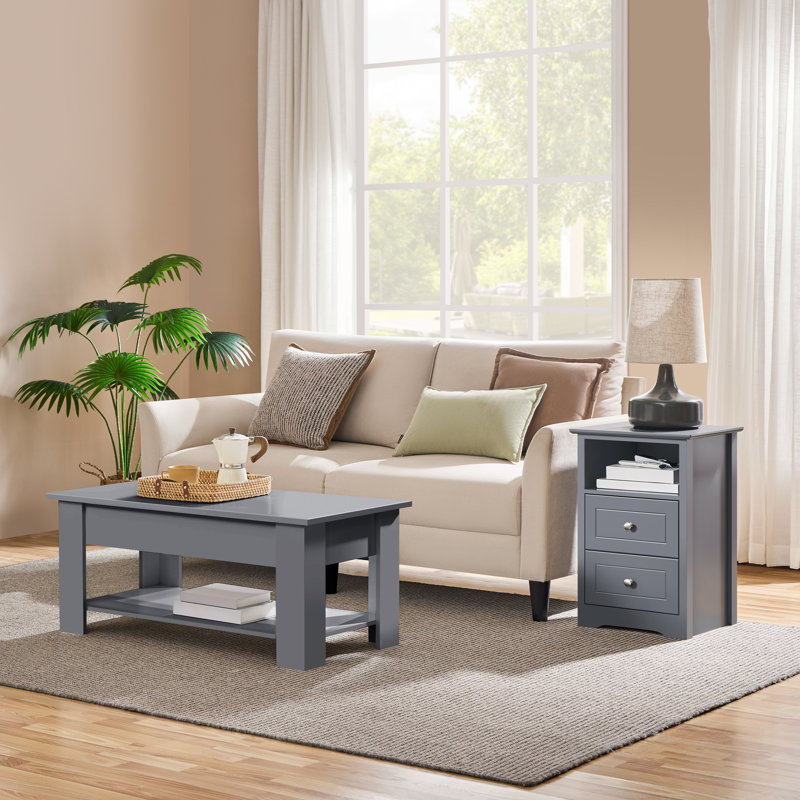 End Table, 1, Grey