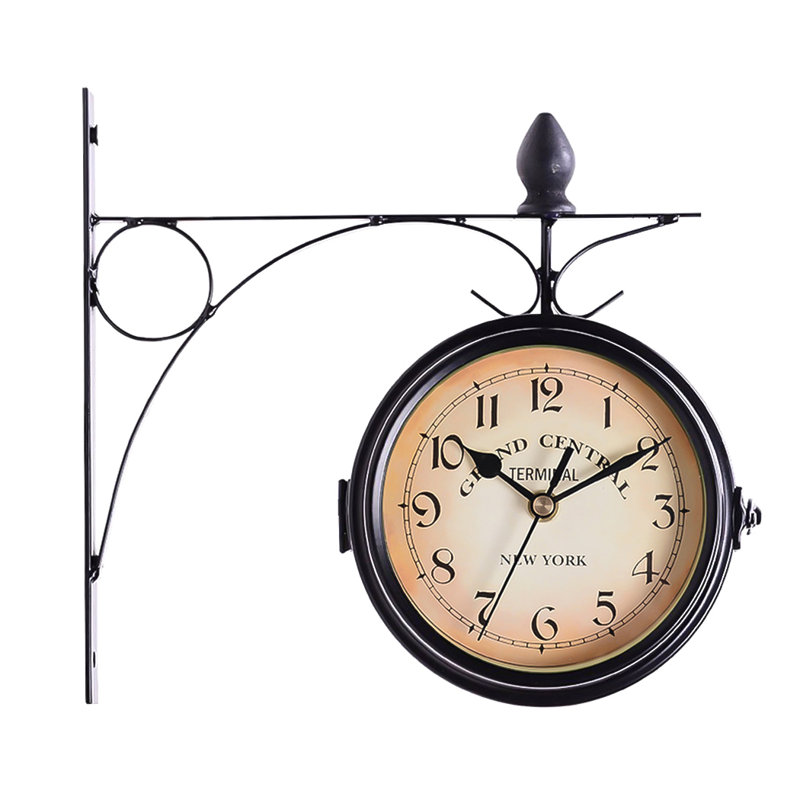 Hamil Metal Wall Clock, 23.4cm H x 21.85cm W x 8.2cm D