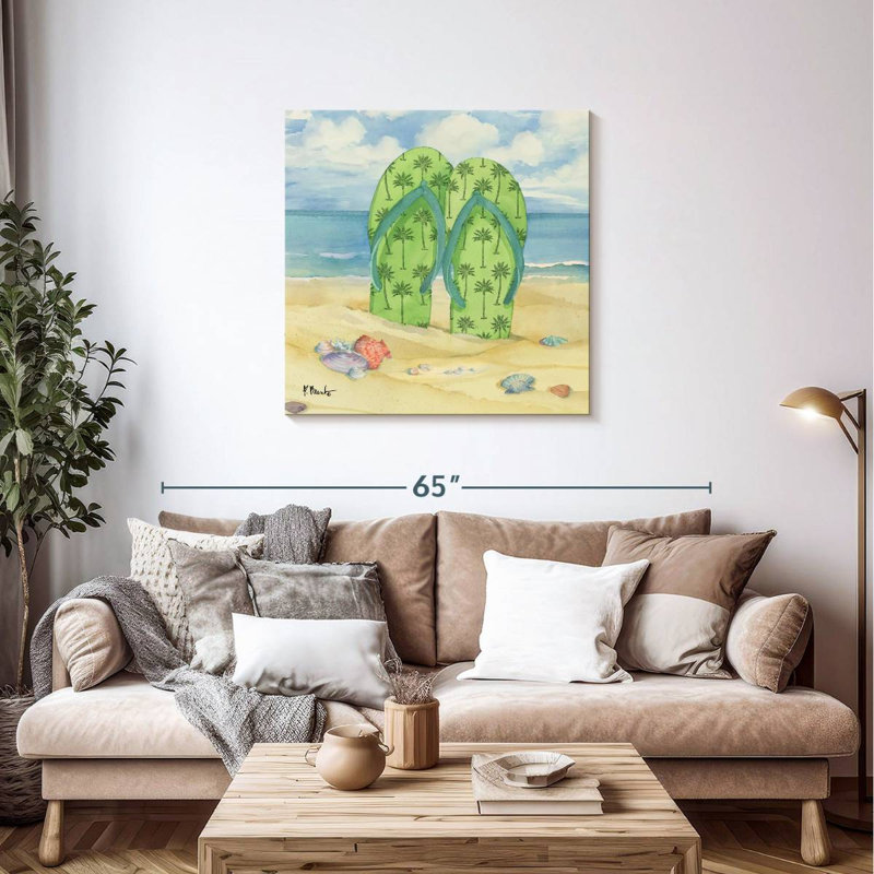 Gillard Toes In The Sand V, 36" H x 36" W