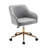 Centrahoma Velvet Office Chair with Gold Chrome Base-534598898