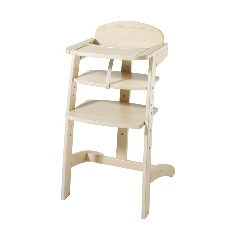 Maxim High Chair, Natural finish