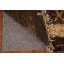 Tapis brun / beige en laine noué à la main de conception unique 7 pi 9 po x 10 pi 9 po New Age