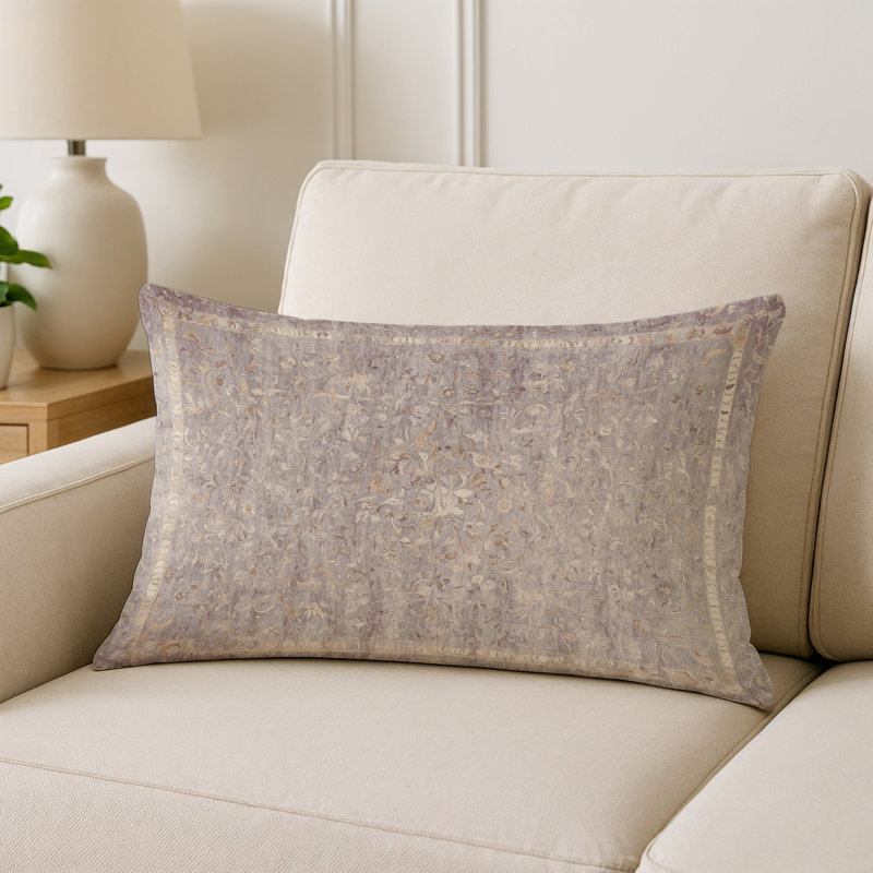 Coussin décoratif intérieur et extérieur Modern, Gris abstrait 16, Rectangle H 25 po x l 18 po