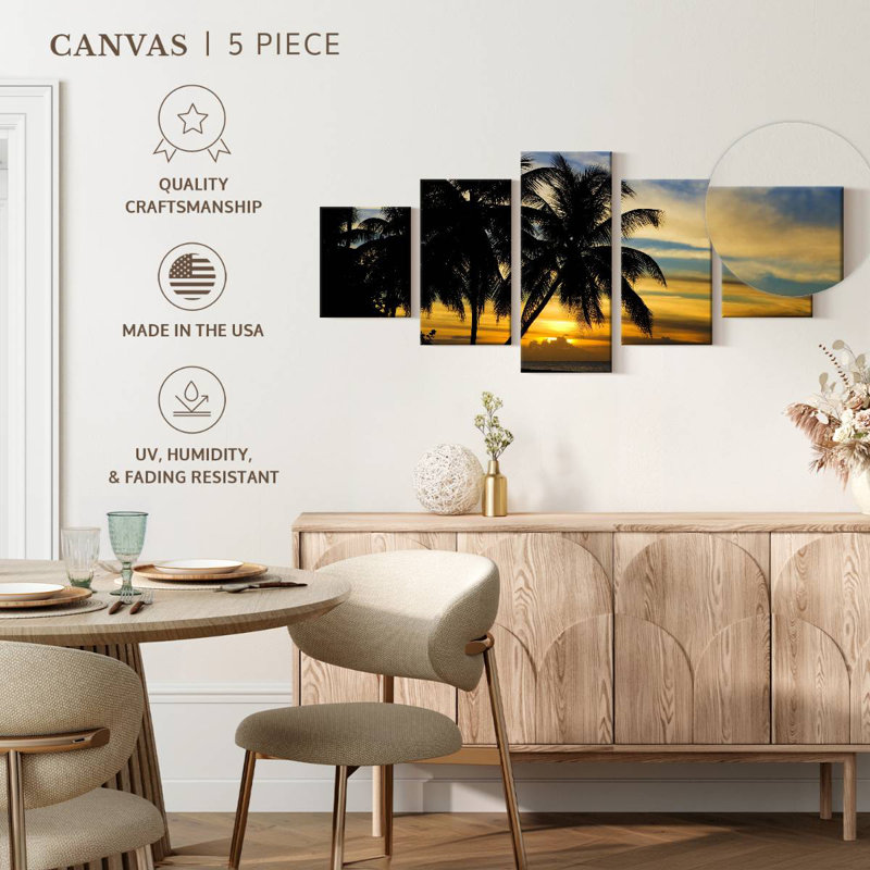 Antilles tropicales des Caraïbes, H 24 po x l 55 po