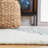 Borgey Flat Weave Wool/Jute Geometric Rug in Ivory/Blue-246153031