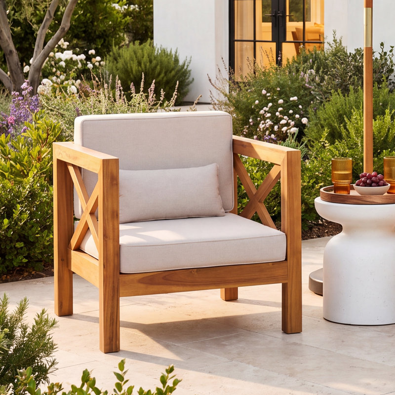 Arianna Lakeland Acacia Outdoor Lounge Chair