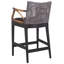 Tabouret de comptoir rembourré Caedon Gianni-1806744778