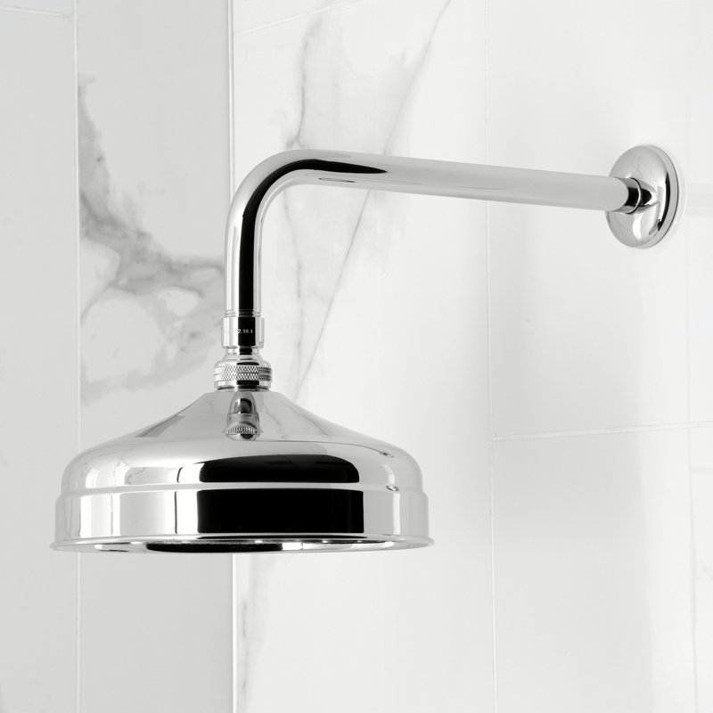 Kingston Brass Single-Handle Pressure Balanced Tub And Shower Faucet, Polished Chrome, Cross Handle