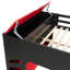 Lit mezzanine avec bureau, rangement, tringle suspendue et éclairage RVB Dacher Gaming-1027208883