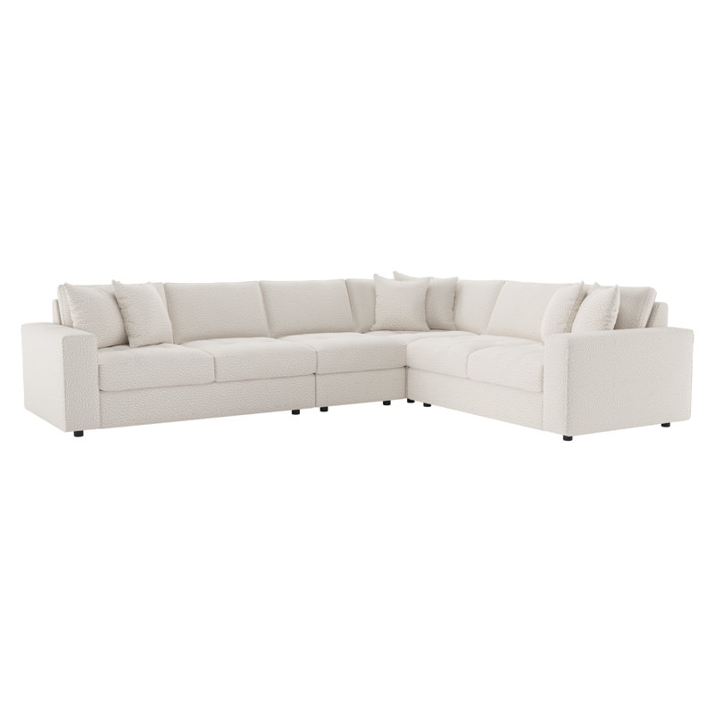 Nest 155" Wide Symmetrical Sectional, Akiko Graphite Performance 5534-011