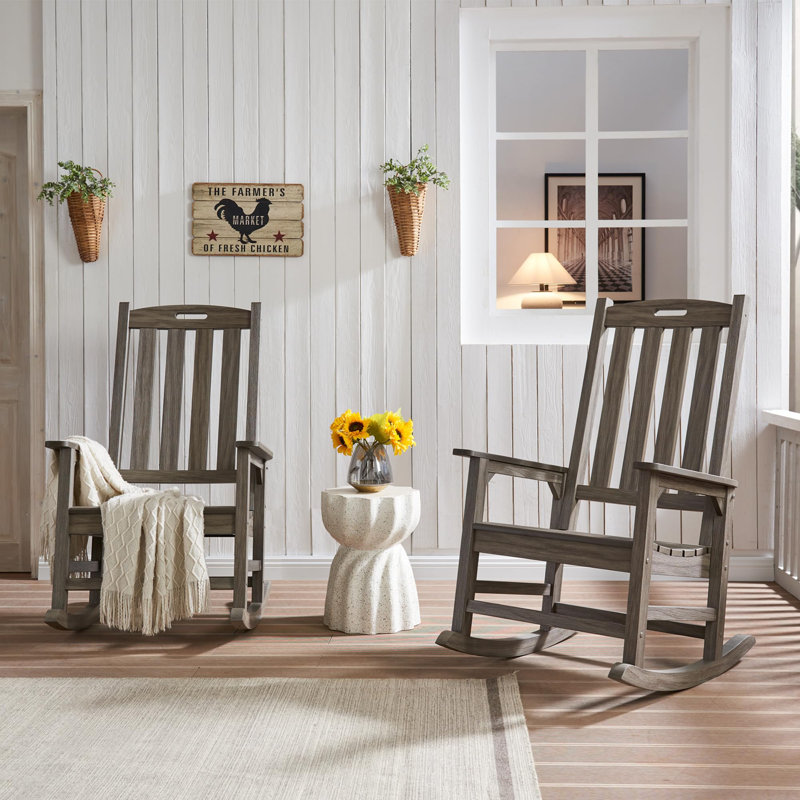 Chaise berçante d'extérieur, Gris clair