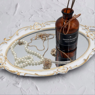 Vintage Oval 14.5'' Decorative Wall Mirror