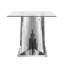Arzan Glass Bedside Table For Living Room Furniture, Stainless Steel End Table With Glass Tabletop-1755700346