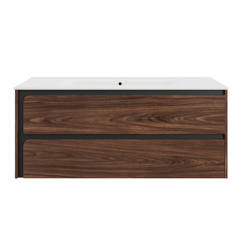 Meuble-lavabo brun de 48 po Elyra, 48", Brown