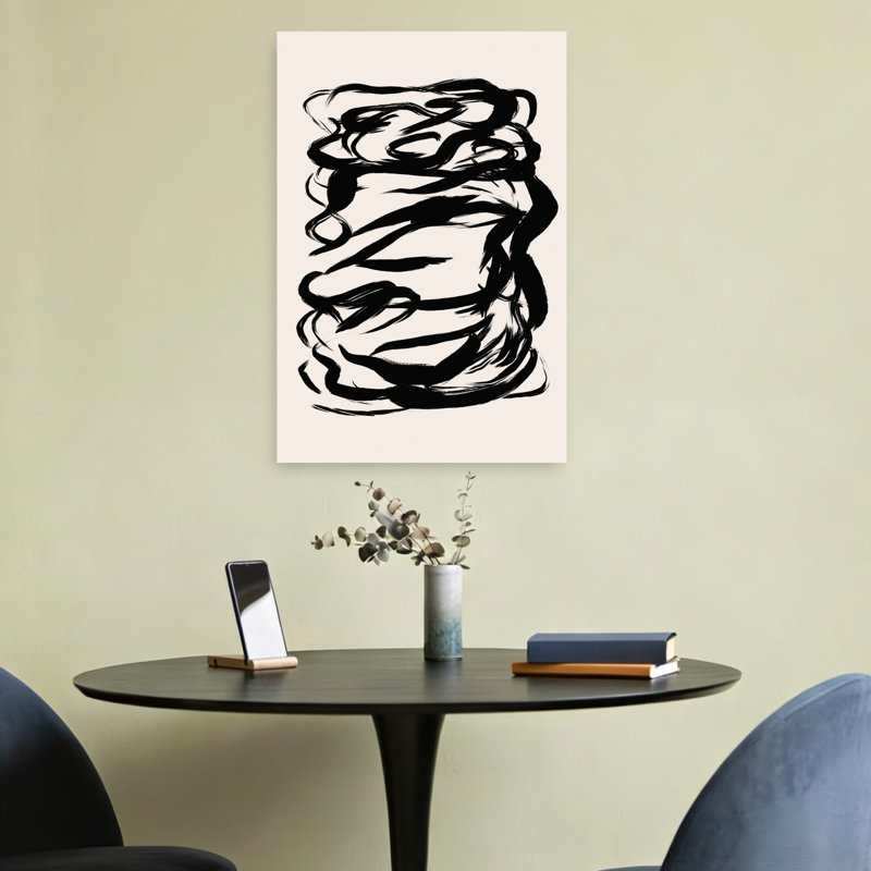 Whirlwind Echoes Abstract Bold Contemporary Wall Art Print, 60.96cm H x 40.64cm W