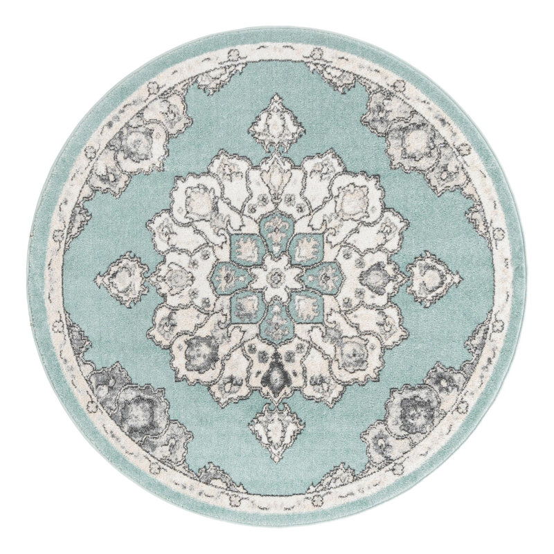 Oriental Indoor Rug, Round 5'