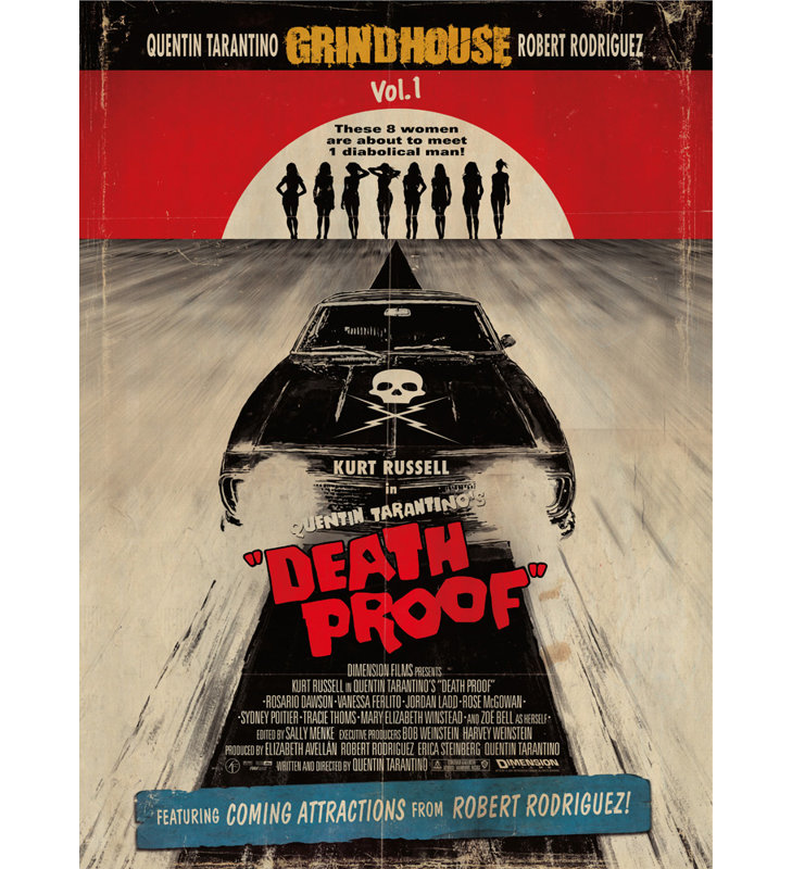 Preuve de la mort à Grindhouse, H 18 po x l 13 po