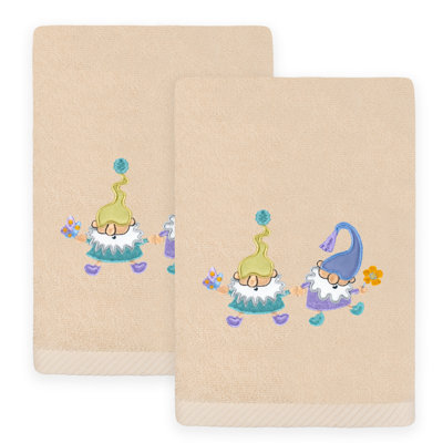 Spring Gnomes Turkish Cotton Hand Towel