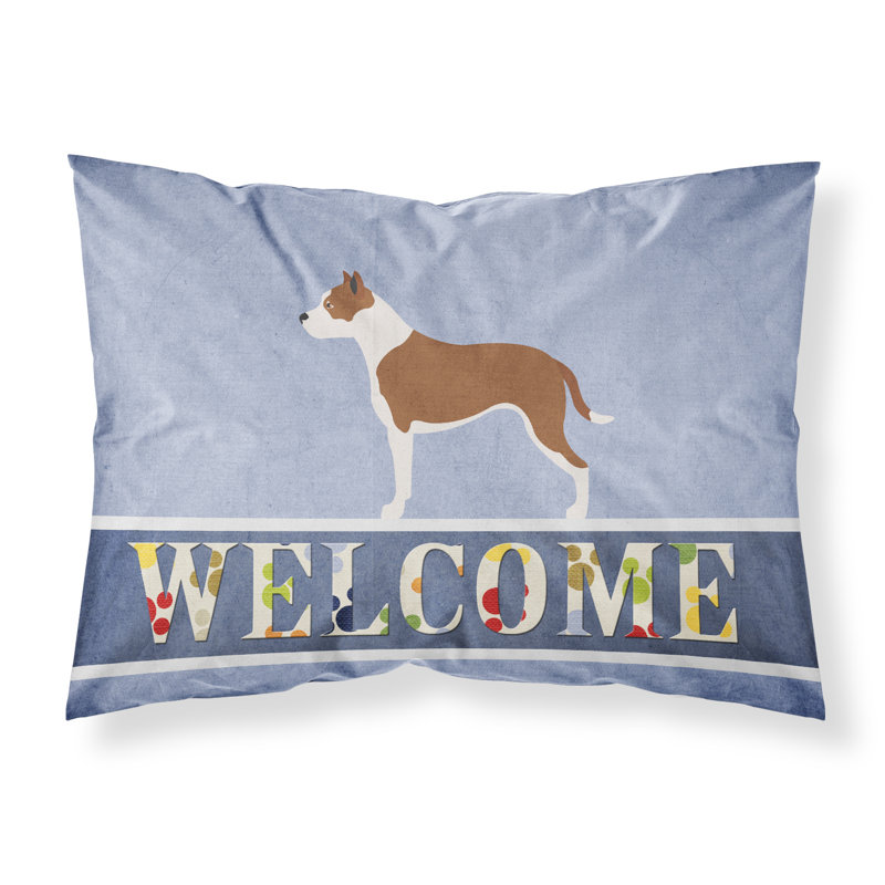 Taie d’oreiller welcome, Pitbull-terrier