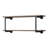 Antique Oak and Sandy Grey 2-Tier Wall Shelf