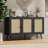 Modern Rattan Sideboard Buffet Cabinet with 3 Doors, Adjustable Shelves, Boho Storage Cabinet for Dining Room Living Room Entryway-2055910794