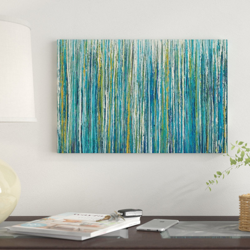 « greencicles », reproduction sur toile, H 26 po x l 40 po x P 1,5 po, Pas de tapis, Toile tendue