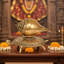 Statue conque sur tortue en laiton fabriquée à la main - sculpture de Shankha Kurma, 7 po, décor spirituel divin, fabriqué en Inde
