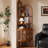 Tan Solid Wood Corner cabinet