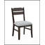 Ensemble de salle à manger 7 pièces rectangulaire avec table en chêne foncé et chaises rembourrées pour une salle à manger élégante et confortable-994614094