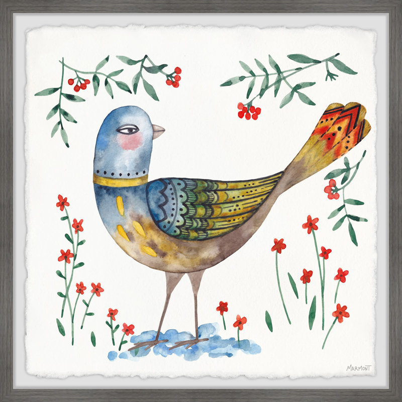 Golden Feathers by Marmont Hill - Single Picture Frame Painting, 81cm H x 81cm W x 3.81cm D