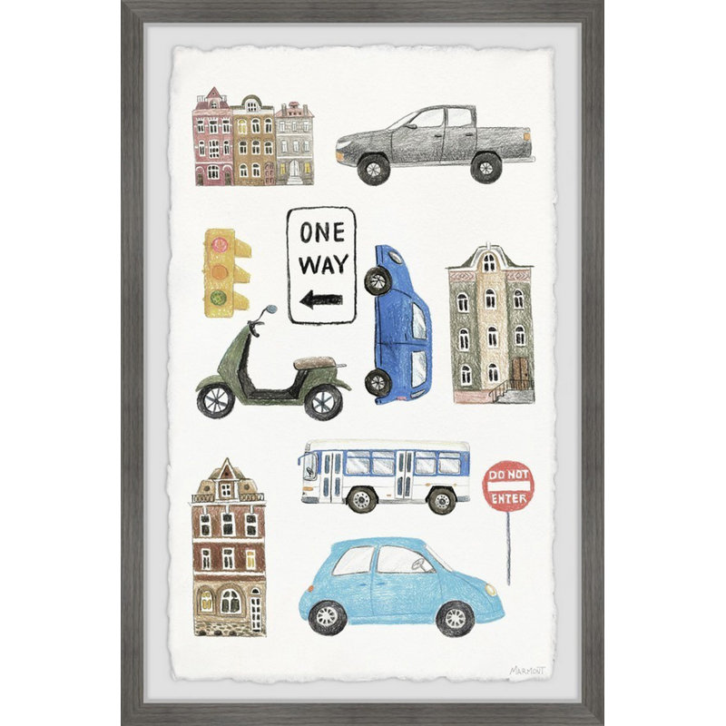 Birchfield One Way, reproduction encadrée, H 24 po x l 16 po x P 1,5 po