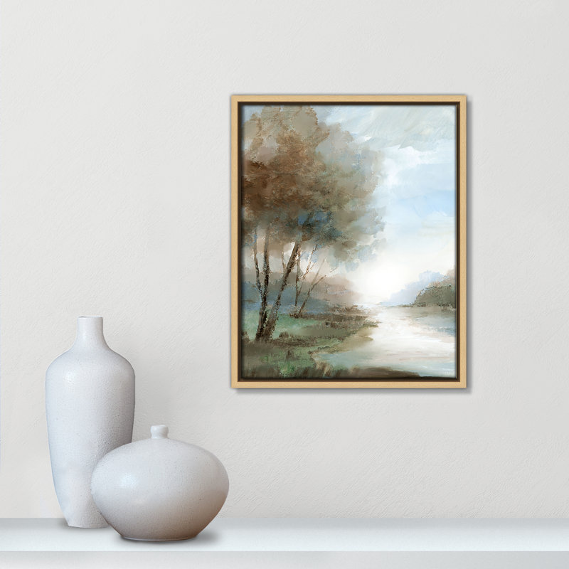 Zailin Peaceful River Print par Nan, Naturel, H 15,5 po x l 12,5 po