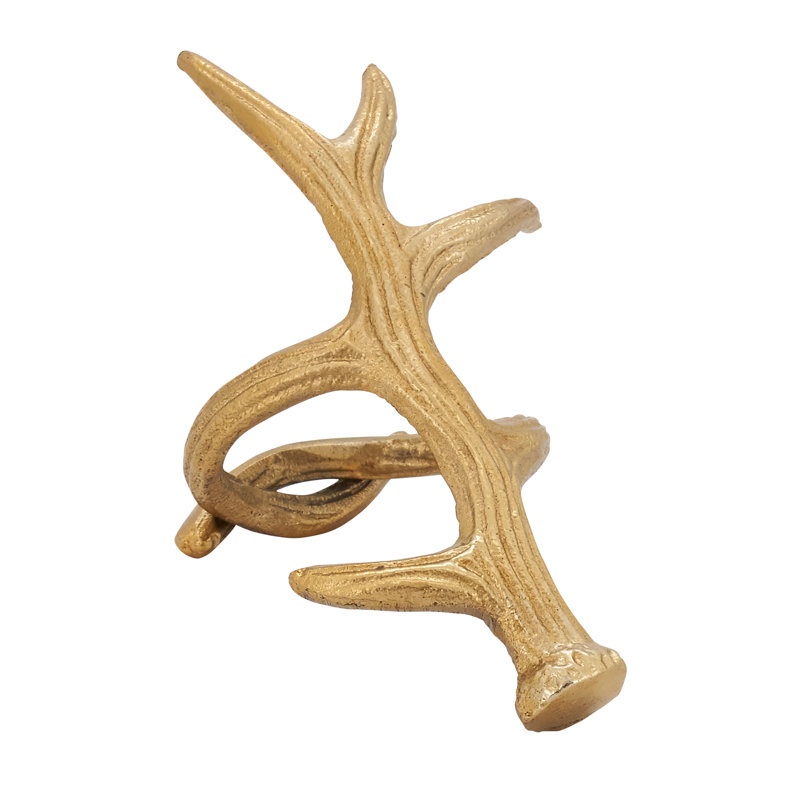 Rond de serviette Antler, Or