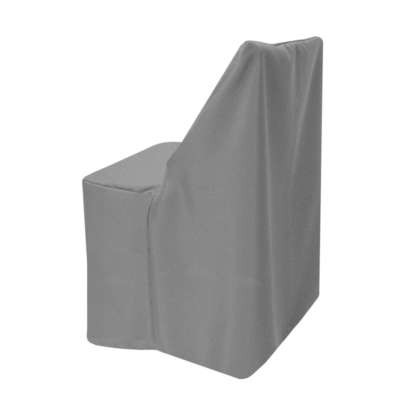 Box Cushion Dining Chair Slipcover, Charcoal