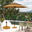 Base de parasol en béton 54 lb avec finition naturelle, ajustement universel pour les parasols de jardin et de piscine