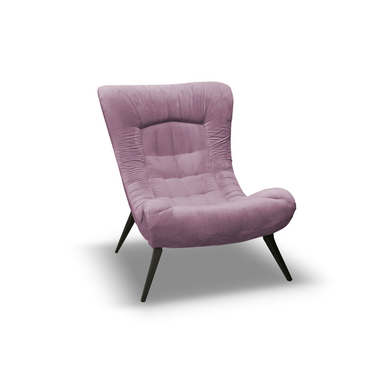 Mascarenaz Upholstered Slipper Chair, Pink