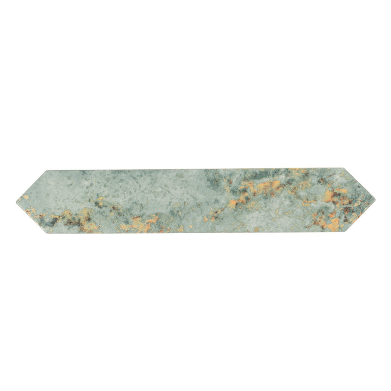 Festa 1.7'' W x 9.6'' L Ceramic Singular Tile, Moss Green