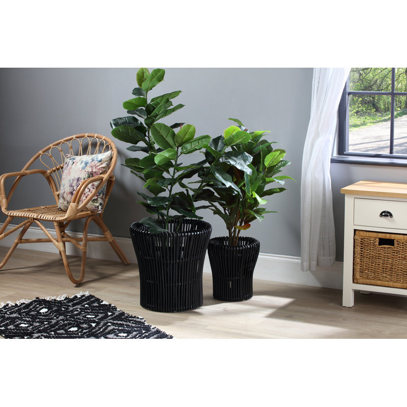 17 Stories Planter Wicker Decorative Basket