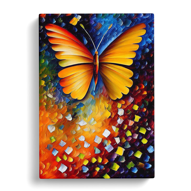Solo Butterfly No.2 - Wrapped Canvas, 50cm H x 35cm W x 3cm D