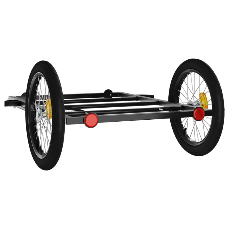 Bike Trailer Black Iron, 37cm H x 135cm W x 68cm D