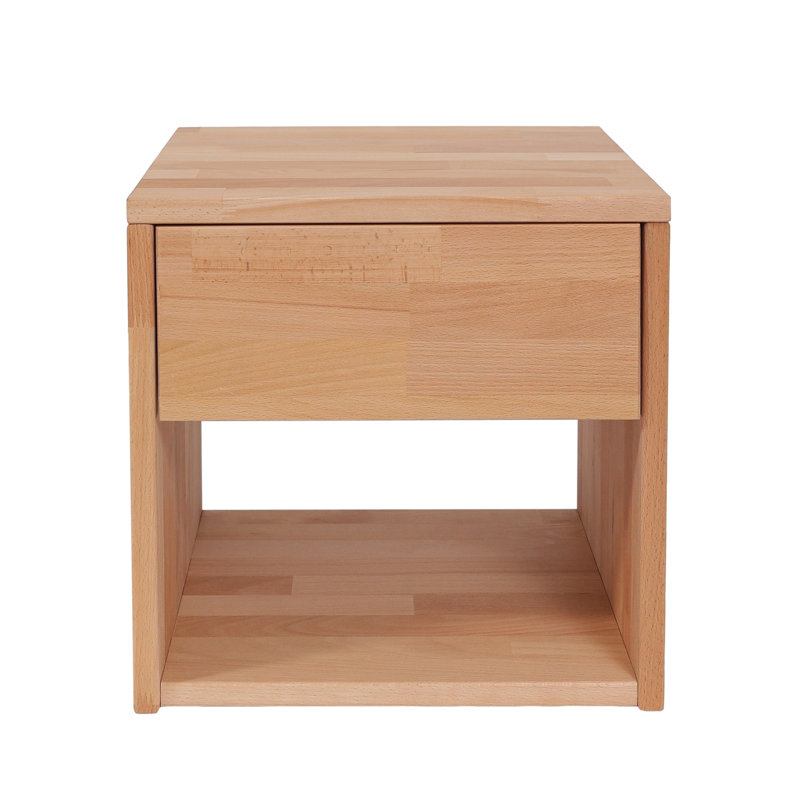 Teerica Solid Wood Bedside Table
