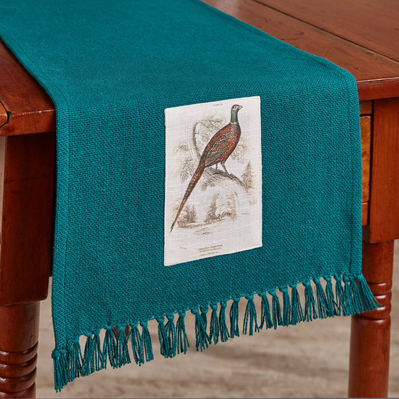 Dakota Fields Pheasant Run Patch Table Runner - 54''L - Blue
