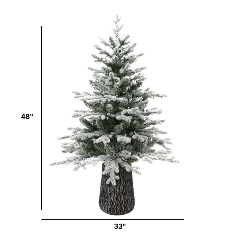 Sapin de Noël illuminé 4 pi avec sapin Fraser