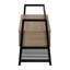 Banc à chaussures Shon, siège de rangement pour chaussures rectangulaire de 42 pouces, métal-101759156