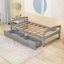 Lit plateforme en bois 2 tiroirs Kristle-1827577289