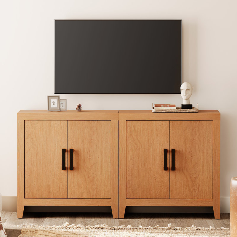 Buffet Cabinet With Storage, 62" Large Sideboard, Kitchen Cabinet With Door And Adjustable Shelf, Modern Farmhouse Wood Console Table For Kitchen, Dining Room, Living Room