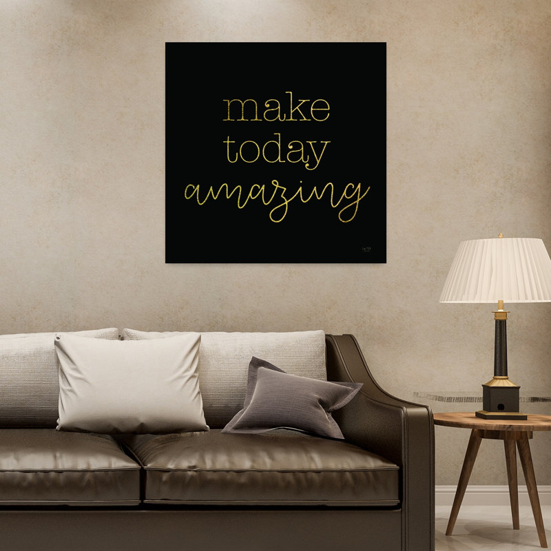 «Make Today Amazing Abstract», art contemporain, H 32 po x l 32 po