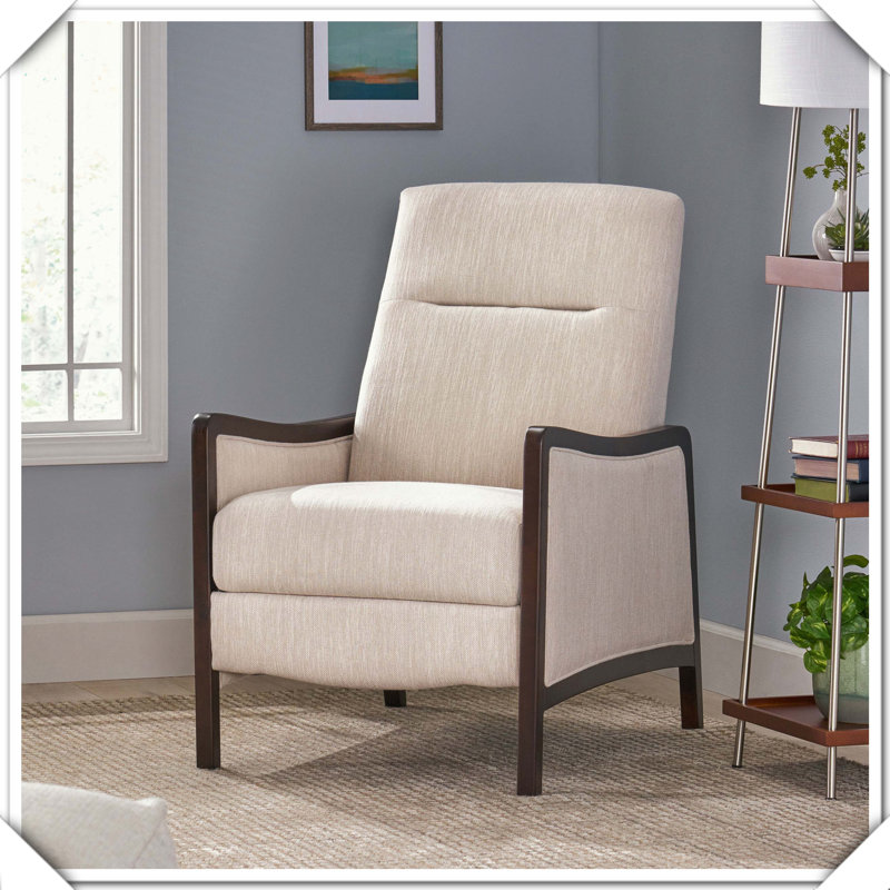 Fauteuil inclinable Mid-Century, Beige